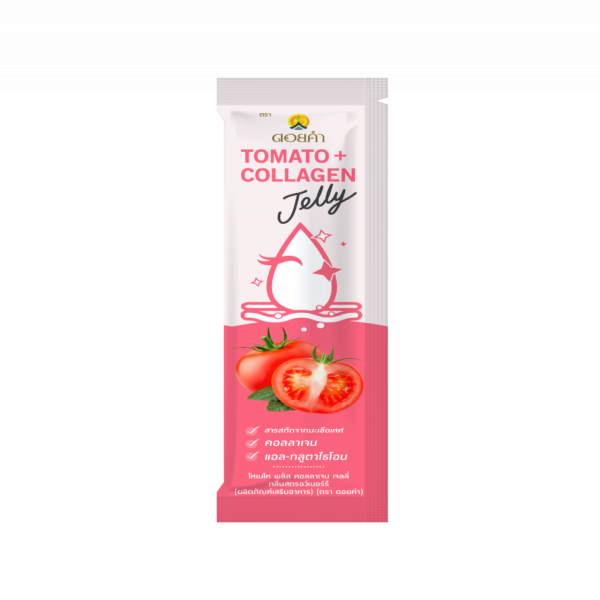 Tomato Plus Collagen Jelly Strawberry Flavor (Dietary Supplement Product) (DOI KHAM BRAND)