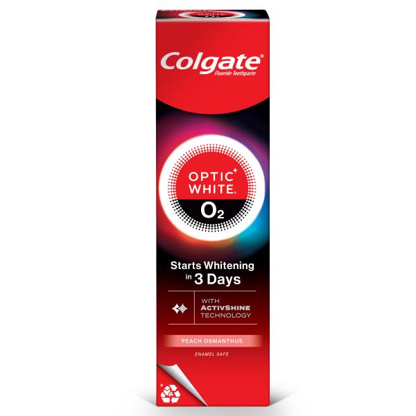 Colgate Optic White O2 Activshine Peach Osmanthus Toothpaste