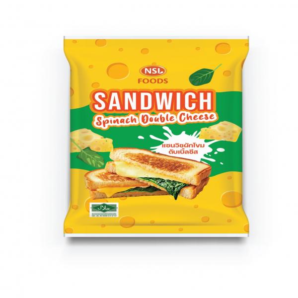 แซนวิชผักโขมอบชีส