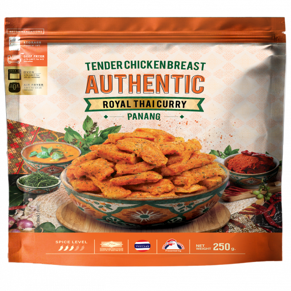 อกไก่นุ่มรสพะแนง