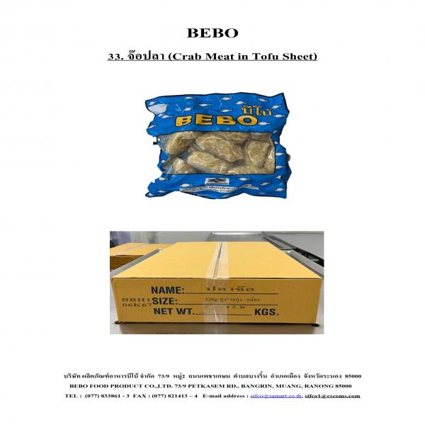 Crab Meat in Tofu Sheet