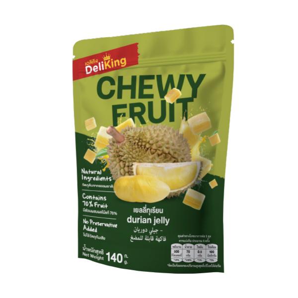 เยลลี่ทุเรียน (วุ้นสำเร็จรูปแคร์ราจีแนนกลิ่นทุเรียน) ตราเดลิคิง