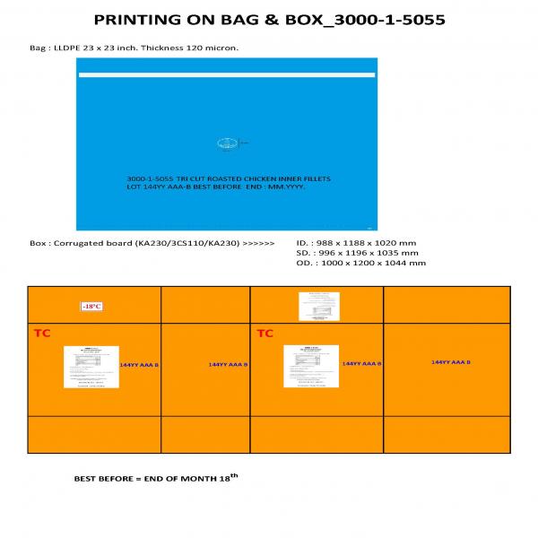 TRI CUT ROASTED CHICKEN INNER FILLETS