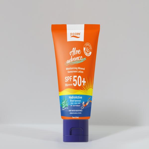 P.O.CARE ALOE ADVANCE MOISTURIZING MINERAL SUNSCREEN SPF50+ PA++++