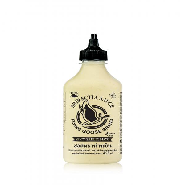 ซอสพริกศรีราชามาโยกระเทียมพริกเหลืองเผ็ดมาก