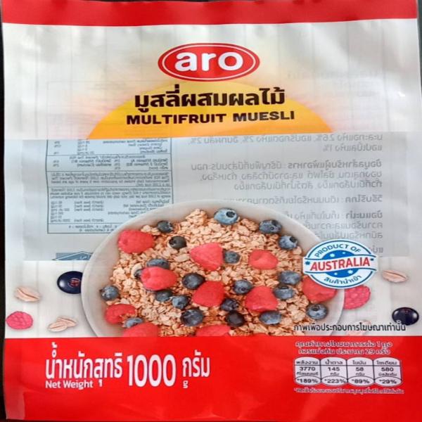 มูสลี่ผสมผลไม้