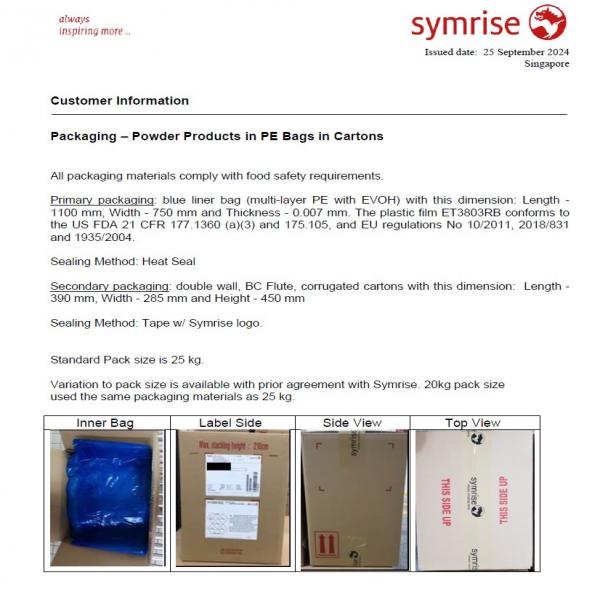 754506 MALT FLAVOUR POWDER/ SINGAPORE