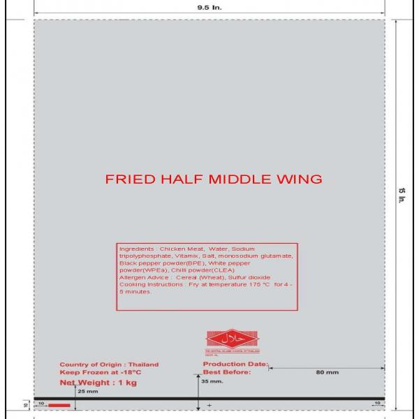 FRIED HALF MIDDLE WING