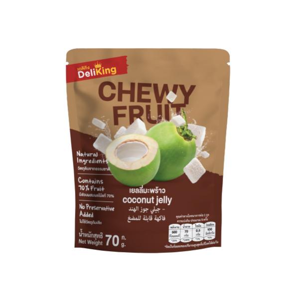 เยลลี่มะพร้าว (วุ้นสำเร็จรูปแคร์ราจีแนนกลิ่นมะพร้าว) ตราเดลิคิง
