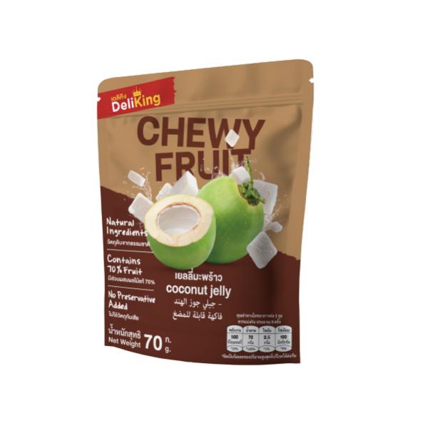 เยลลี่มะพร้าว (วุ้นสำเร็จรูปแคร์ราจีแนนกลิ่นมะพร้าว) ตราเดลิคิง