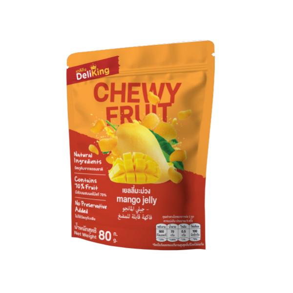 เยลลี่มะม่วง (วุ้นสำเร็จรูปแคร์ราจีแนนกลิ่นมะม่วง) ตราเดลิคิง