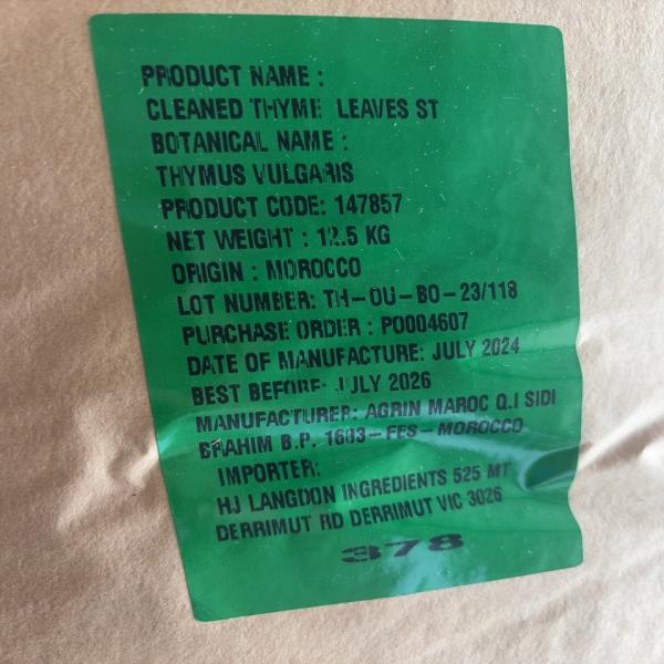 THYME (LEAVES) / MOROCCO