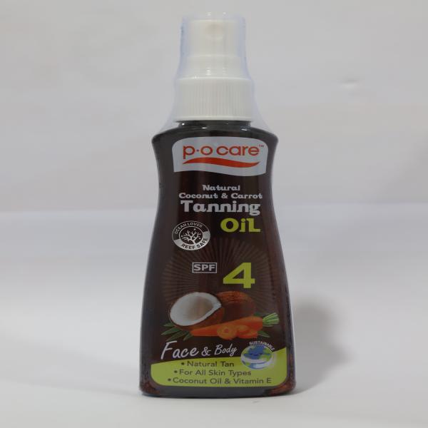 P.O.CARE NATURAL COCONUT & CARROT TANNING OIL