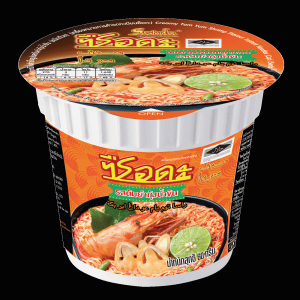 Creamy Tom Yum Shrimp Flavour Instant Noodles (Cup)