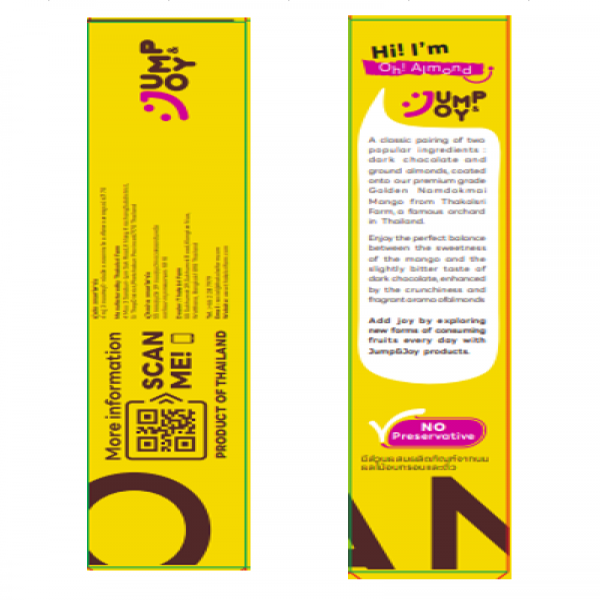 Mango Ice Stick Coated with Dark Chocolate Flavour & Almond