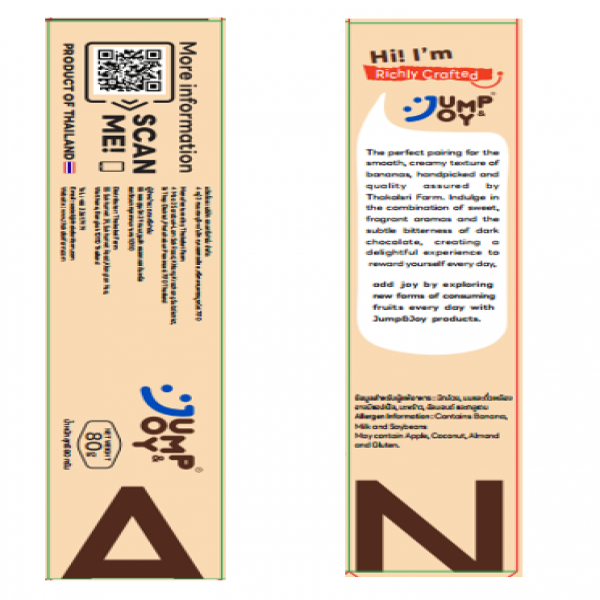 Banana Ice Stick Coated with Dark Chocolate Flavour