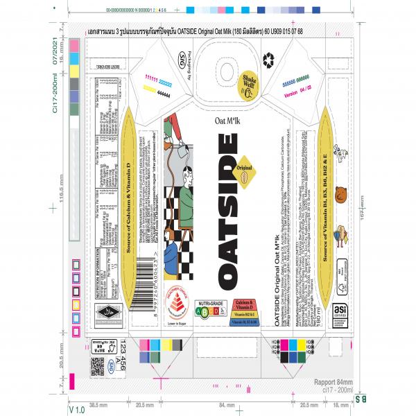 OATSIDE Original Oat Milk (180 มิลลิลิตร)