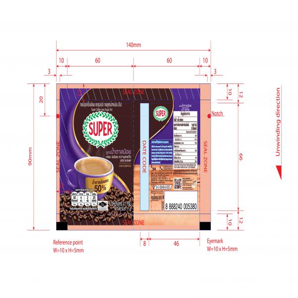 Super Coffee Less Sugar 3in1