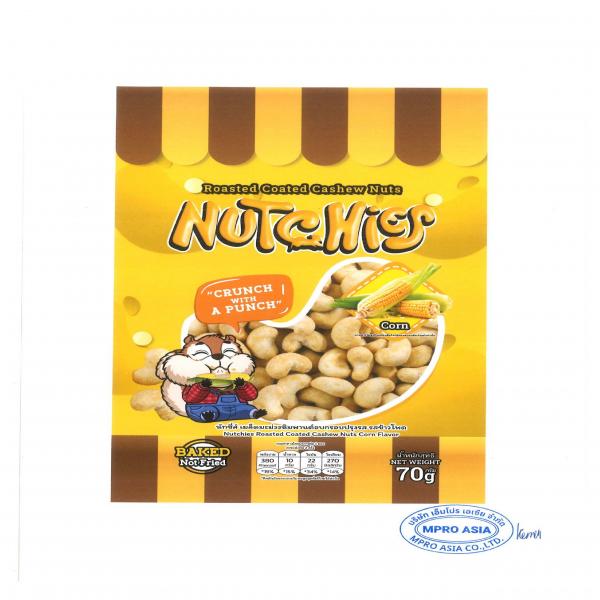 Nutchies Roasted Coated Cashew Nuts Corn Flavor