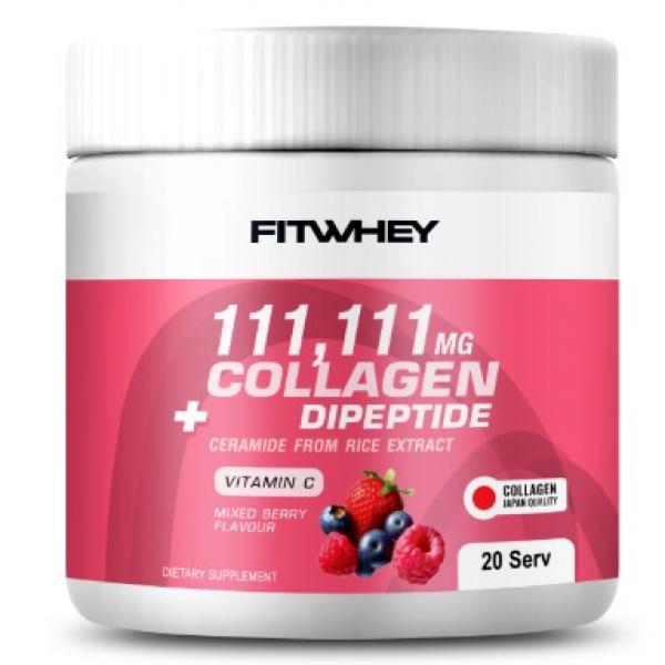 คอลลาเจน ไดเปปไทด์ พลัส เซราไมด์ จากสารสกัดจากข้าว แอนด์ วิตามินซี กลิ่นมิกซ์เบอรี่