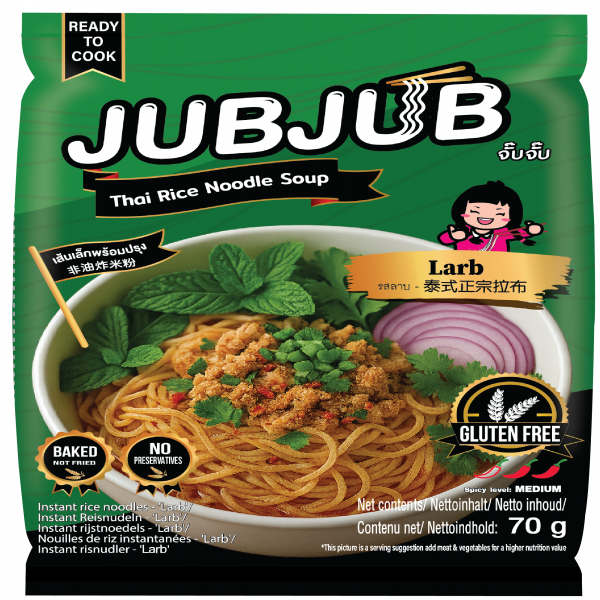 JUBJUB INSTANT RICE STICK NOODLES - LARB FLAVOUR