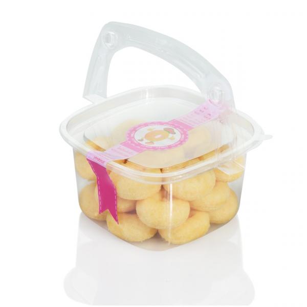 ขนมโดนัท ตรา สมายลี่ (แบบหูหิ้ว ขนาดบรรจุ 21 ชิ้น น้ำหนัก 160 กรัม)