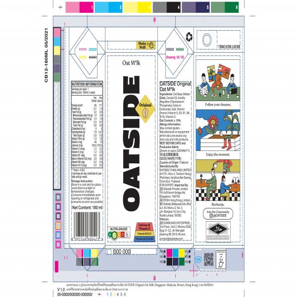 OATSIDE Original Oat Milk (180 มิลลิลิตร)
