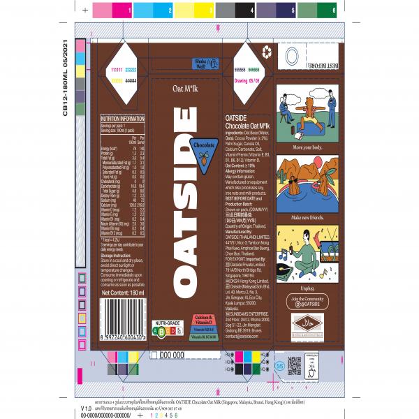 OATSIDE Chocolate Oat Milk (180 ml., 1 L..)