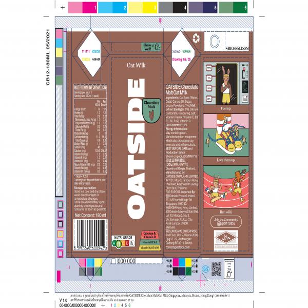 OATSIDE Chocolate Malt Oat Milk (180 มิลลิลิตร)