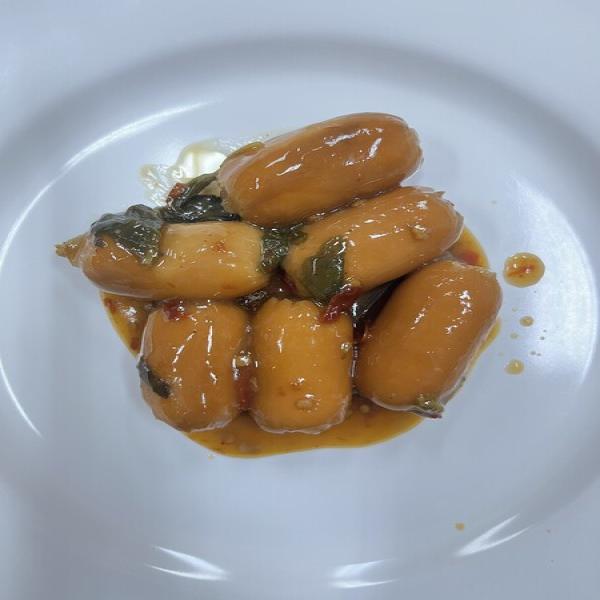 Spicy Stir-Fried Chicken Sausage with Thai Holy Basil (Zaabro Brand)