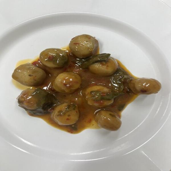 Spicy Stir-Fried Fish Ball with Thai Holy Basil (Zaabro Brand)