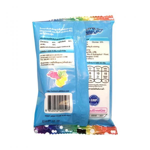 Assorted Fruit Flavored Gelatin Dessert (Strawberry, Grape, Lychee, Melon, Orange) (Unicorn Brand)