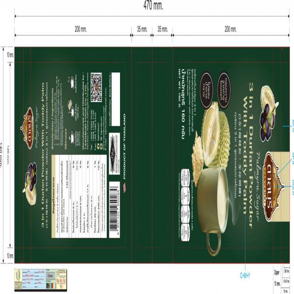 (3 in 1 durian powder with toddy palm)