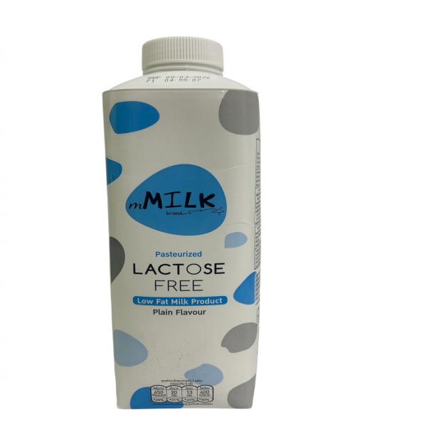 ผลิตภัณฑ์นมพาสเจอร์ไรส์ ปราศจากน้ำตาลแลคโตส ไขมันต่ำ รสจืด