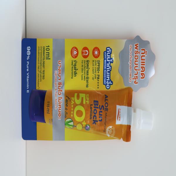 พีโอแคร์ อโล มอยส์เจอร์ไรซิ่ง ซัน บล็อค โลชั่น เอสพีเอฟ50+ พีเอ++++ เฟส & บอดี้