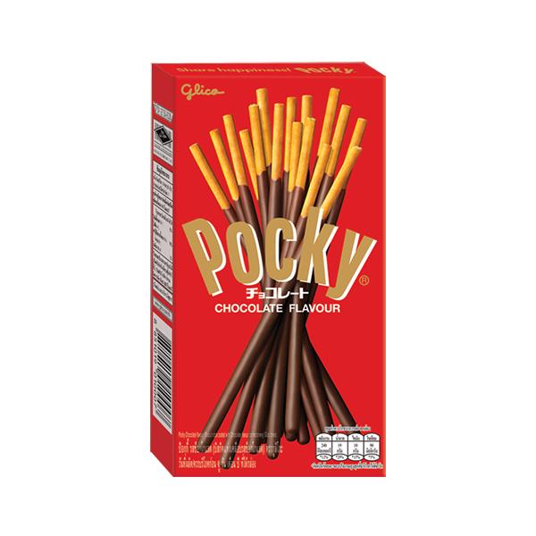 ป๊อกกี้ รสช็อกโกแลต (บิสกิตแท่งเคลือบรสช็อกโกแลต)