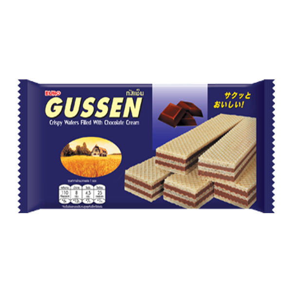 CRISPY WAFERS FILLED WITH CHOCOLATE CREAM 