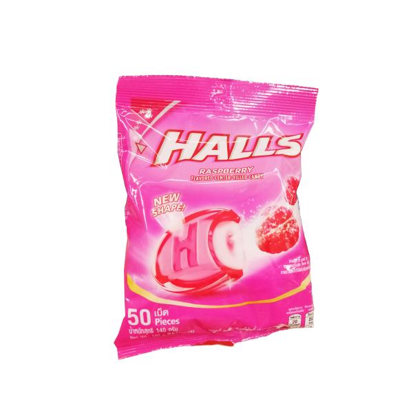 Halls Raspberry Flavored Center-Filled Candy
