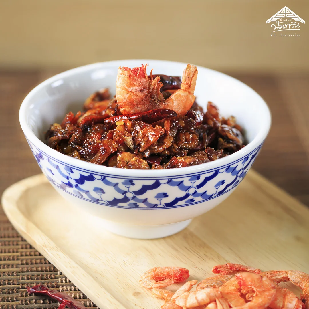 Shrimp paste with skewered shrimp